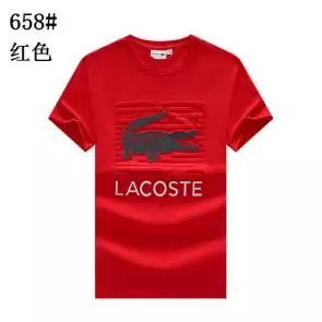 lacoste t-shirt big logo design t-shirt  sport en jersey imprime crocodile 3d rouge